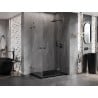 Mexen Lunar Duo kabina prysznicowa uchylna prawa 95 x 85 cm, transparent, gun metal - 834-095P-085L-95-00