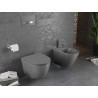 Mexen Lena miska wc Rimless z deską wolnoopadającą slim, duroplast, szara ciemna mat - 30224071