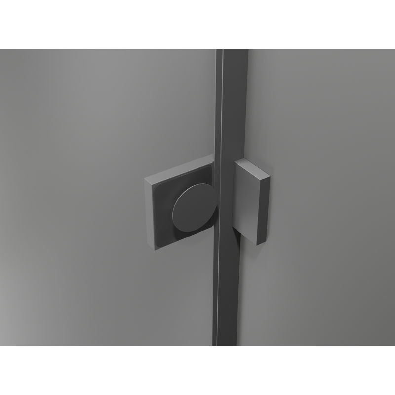 Mexen Lunar Duo kabina prysznicowa uchylna prawa 120 x 115 cm, transparent, gun metal - 834-120P-115L-95-00