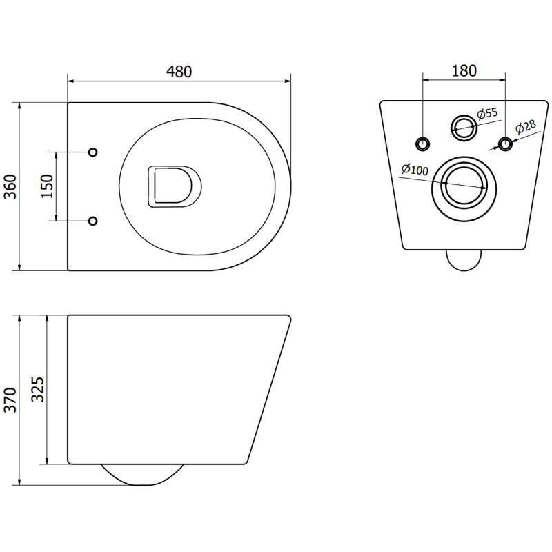 Mexen Rico miska wc Rimless z deską wolnoopadającą slim, duroplast, biała mat - 30724001
