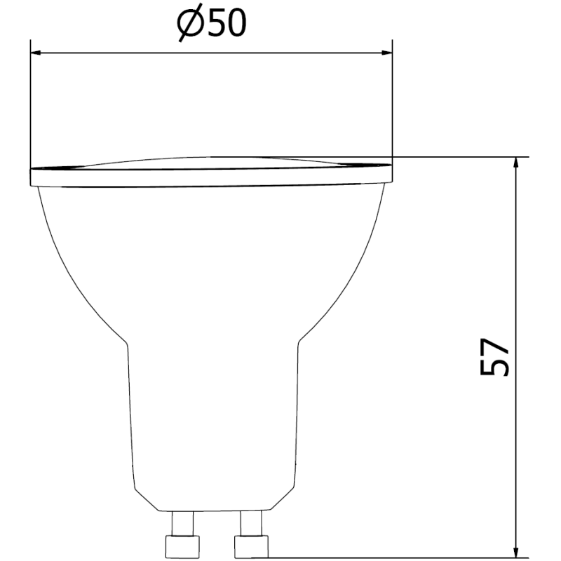 Mexen Nova żarówka LED GU10, 6W, Zimna - 6500K, 630 lm - L107-GU10-0665-01