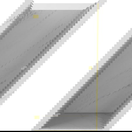 Mexen Lunar-B drzwi prysznicowe uchylne lewe 55 cm, transparent, złote szczotkowane - 832-055-000-55-00-L