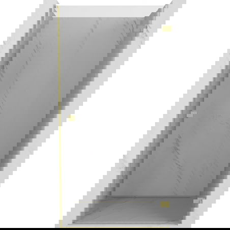 Mexen Lunar-B drzwi prysznicowe uchylne prawe 50 cm, transparent, złote szczotkowane - 832-050-000-55-00-P