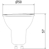 Mexen Nova żarówka LED GU10, 9W, Zimna - 6500K, 945 lm - L108-GU10-0965-01