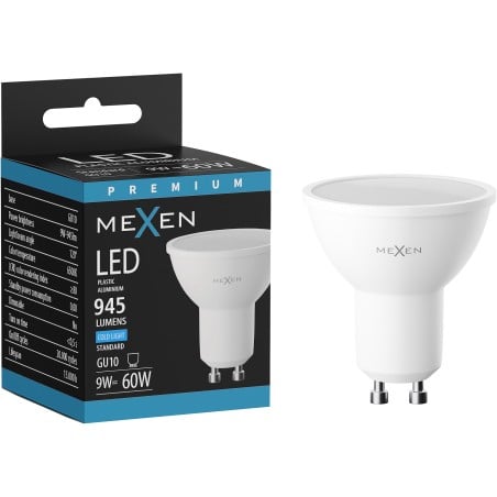 Mexen Nova żarówka LED GU10, 9W, Zimna - 6500K, 945 lm - L108-GU10-0965-01