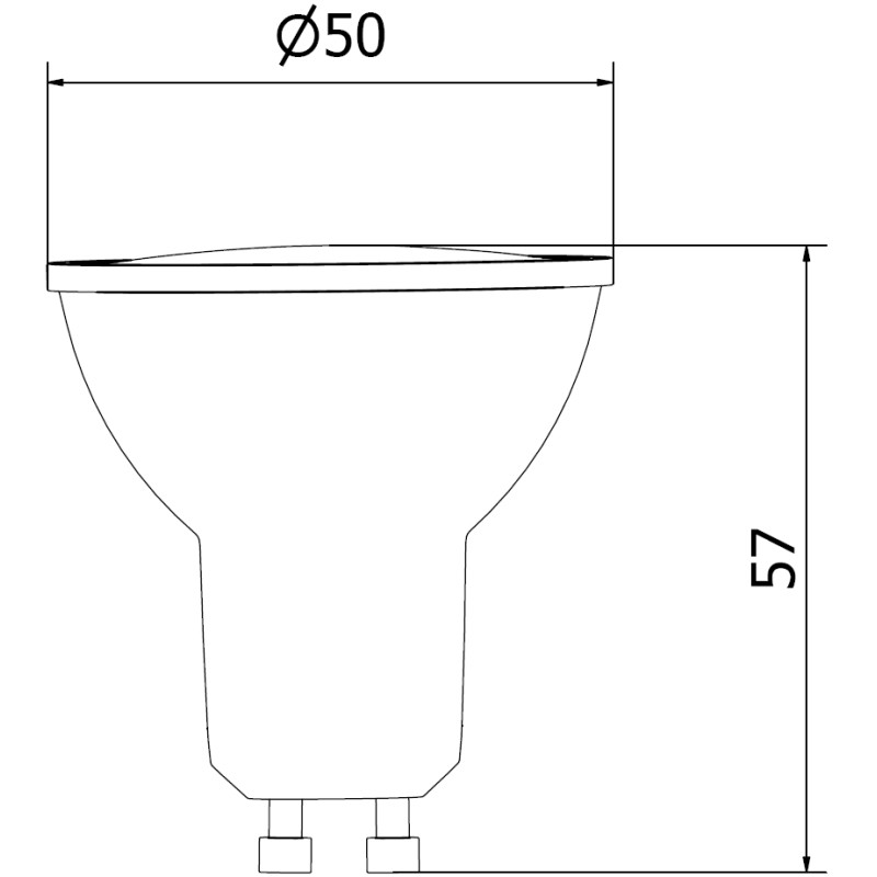 Mexen Nova żarówka LED GU10, 10W, Ciepła - 3000K, 1055 lm - L108-GU10-1030-01