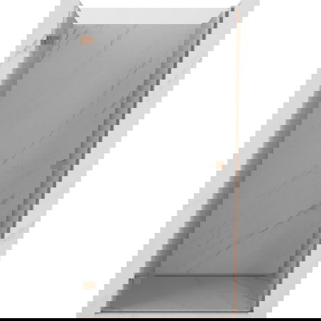 Mexen Lunar-B drzwi prysznicowe uchylne lewe 50 cm, transparent, miedź szczotkowana - 832-050-000-65-00-L