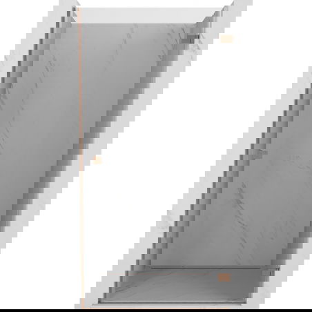 Mexen Lunar-B drzwi prysznicowe uchylne prawe 45 cm, transparent, miedź szczotkowana - 832-045-000-65-00-P