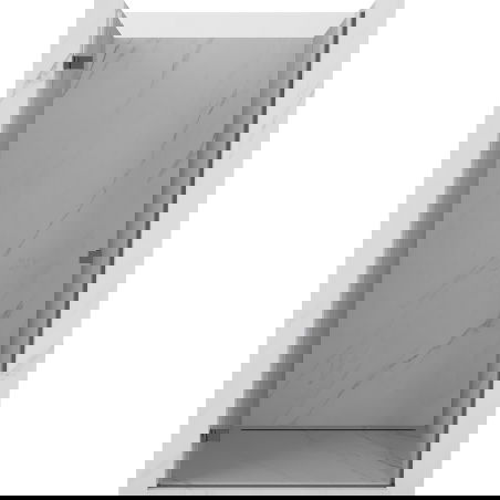 Mexen Lunar-B drzwi prysznicowe uchylne lewe 55 cm, transparent, gun gray szczotkowany - 832-055-000-66-00-L