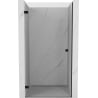 Mexen Lunar-B drzwi prysznicowe uchylne lewe 55 cm, transparent, czarne - 832-055-000-70-00-L