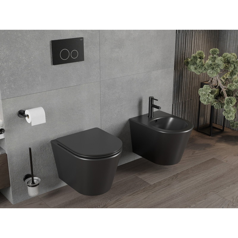 Mexen Rico bidet wiszący, czarny mat - 35724885