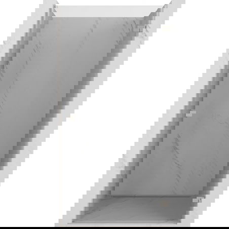 Mexen Lunar-B drzwi prysznicowe uchylne prawe 50 cm, transparent, nikiel szczotkowany - 832-050-000-97-00-P