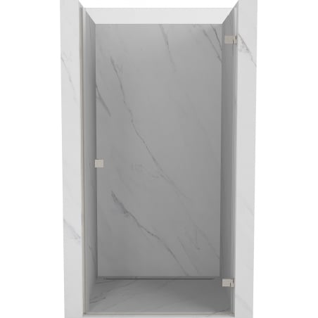 Mexen Lunar-B drzwi prysznicowe uchylne prawe 55 cm, transparent, nikiel szczotkowany - 832-055-000-97-00-P