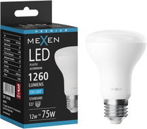 Mexen Nova żarówka LED E27, R63, 12W, Zimna - 6500K, 1260 lm - L104-E27-1265-01