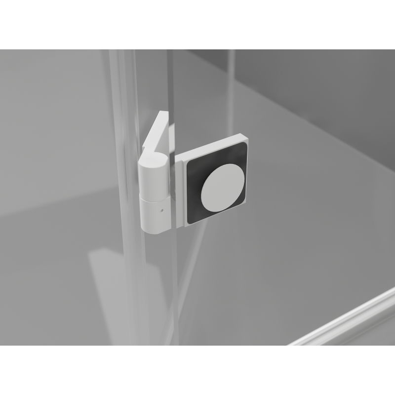 Mexen Lunar L Duo kabina prysznicowa uchylna prawa 105 x 70 cm, transparent, biała - 834L-105P-070L-20-00