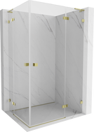 Mexen Lunar L Duo kabina prysznicowa uchylna prawa 105 x 85 cm, transparent, złota - 834L-105P-085L-50-00
