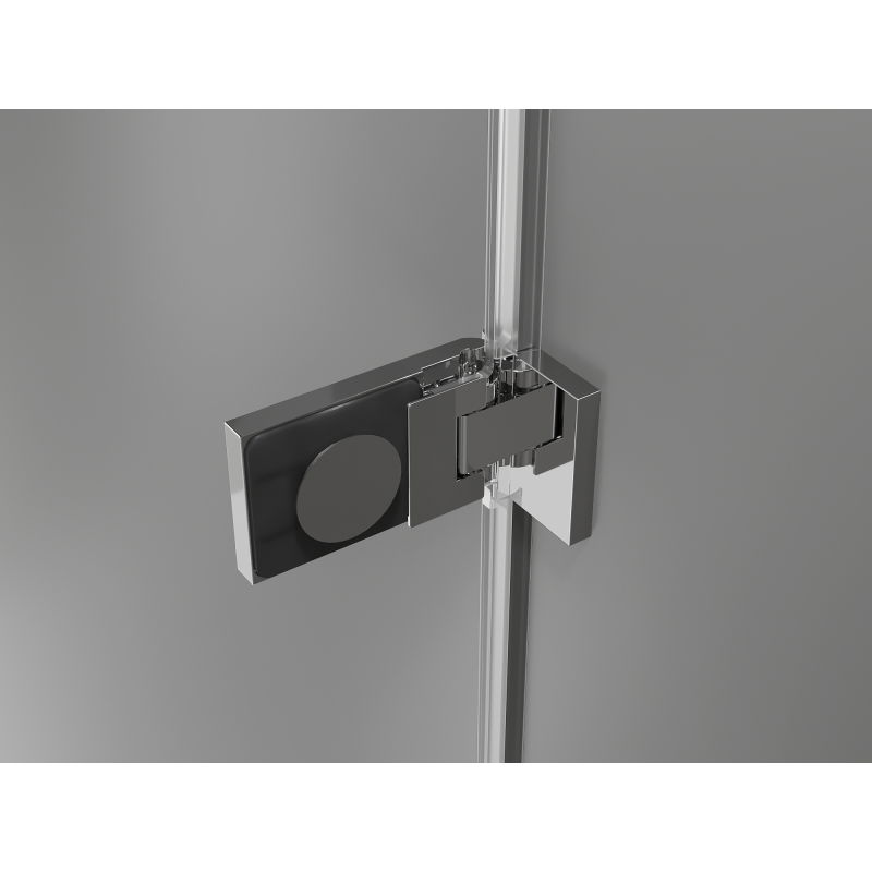 Mexen Lunar-F drzwi prysznicowe składane prawe 50 cm, transparent, chrom - 836-050-000-01-00-P