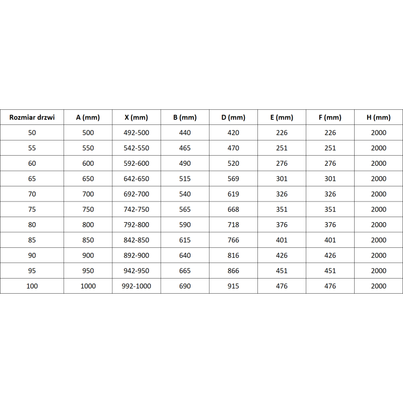 Mexen Lunar-F drzwi prysznicowe składane lewe 55 cm, transparent, złote szczotkowane - 836-055-000-55-00-L
