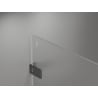 Mexen Lunar-F drzwi prysznicowe składane lewe 55 cm, transparent, gun gray szczotkowany - 836-055-000-66-00-L