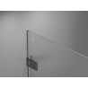 Mexen Lunar-F drzwi prysznicowe składane prawe 50 cm, transparent, gun gray szczotkowany - 836-050-000-66-00-P