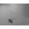 Mexen Lunar-F drzwi prysznicowe składane lewe 55 cm, transparent, gun metal - 836-055-000-95-00-L