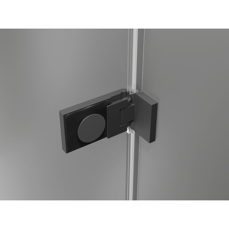 Mexen Lunar-F drzwi prysznicowe składane prawe 50 cm, transparent, gun metal - 836-050-000-95-00-P