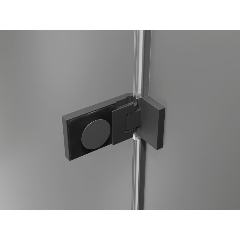 Mexen Lunar-F drzwi prysznicowe składane prawe 55 cm, transparent, gun metal - 836-055-000-95-00-P