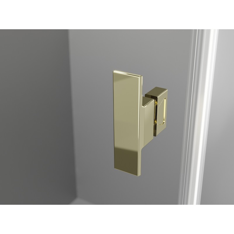 Mexen Mist-B drzwi prysznicowe uchylne 55 cm, transparent, złote - 8A2-055-000-50-00