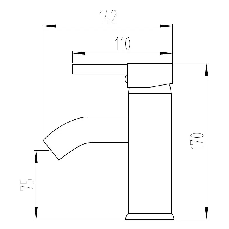 Mexen Lua bateria umywalkowa, biała - 72800-20