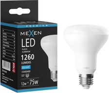 Mexen Nova żarówka LED E27, R80, 12W, Zimna - 6500K, 1260 lm - L105-E27-1265-01