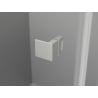 Mexen Lunar L Duo kabina prysznicowa uchylna prawa 80 x 75 cm, transparent, nikiel szczotkowany - 834L-080P-075L-97-00