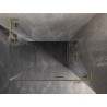 Mexen Lunar L Duo kabina prysznicowa uchylna prawa 110 x 105 cm, transparent, złota szczotkowana - 834L-110P-105L-55-00