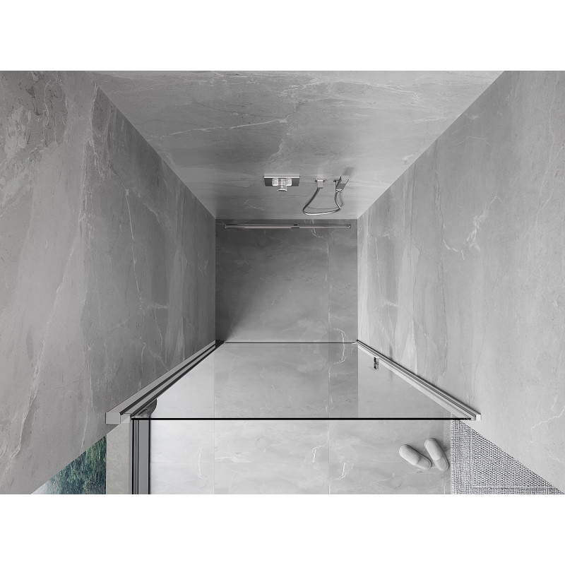 Mexen Mist-B drzwi prysznicowe uchylne 85 cm, transparent, chrom - 8A2-085-000-01-00