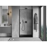 Mexen Mist-B drzwi prysznicowe uchylne prawe 70 cm, czarna ramka, czarne - 8A2-070-000-70-70-P