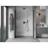 Mexen Mist-B drzwi prysznicowe uchylne 105 cm, transparent, czarne - 8A2-105-001-70-00