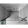 Mexen Mist-B drzwi prysznicowe uchylne 110 cm, transparent, czarne - 8A2-110-001-70-00