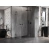 Mexen Lunar L Duo kabina prysznicowa uchylna prawa 90 x 80 cm, transparent, gun metal - 834L-090P-080L-95-00