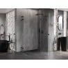 Mexen Lunar L Duo kabina prysznicowa uchylna prawa 110 x 105 cm, transparent, czarna - 834L-110P-105L-70-00