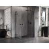 Mexen Lunar L Duo kabina prysznicowa uchylna prawa 110 x 105 cm, transparent, czarna - 834L-110P-105L-70-00