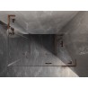 Mexen Lunar L Duo kabina prysznicowa uchylna prawa 75 x 70 cm, transparent, różowe złoto - 834L-075P-070L-60-00