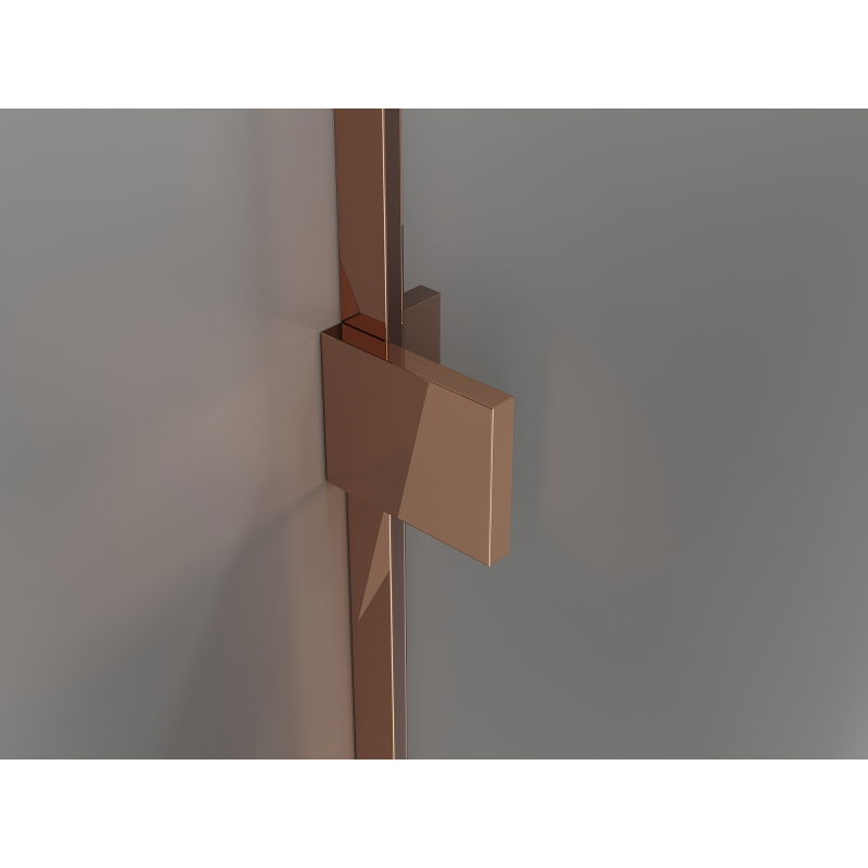 Mexen Lunar L Duo kabina prysznicowa uchylna prawa 115 x 70 cm, transparent, różowe złoto - 834L-115P-070L-60-00