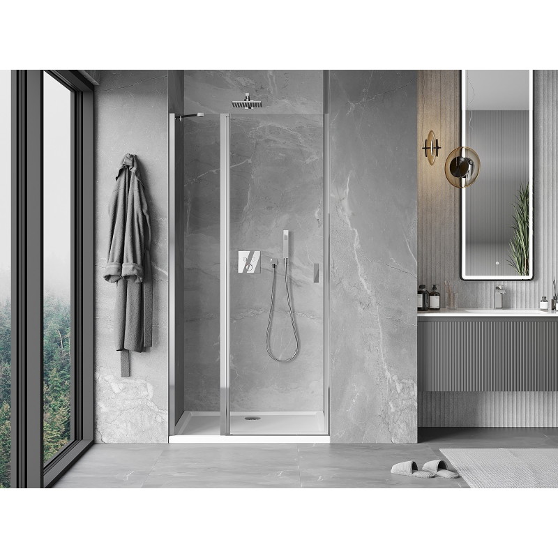 Mexen Mist drzwi prysznicowe uchylne 105 cm, transparent, chrom - 8A4-105-000-01-00