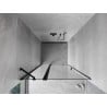 Mexen Mist drzwi prysznicowe uchylne 105 cm, transparent, czarne - 8A4-105-000-70-00