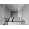 Mexen Mist drzwi prysznicowe uchylne 110 cm, transparent, czarne - 8A4-110-000-70-00