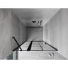 Mexen Mist drzwi prysznicowe uchylne lewe 80 cm, czarna kratka, czarne - 8A4-080-000-70-77-L
