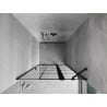 Mexen Mist drzwi prysznicowe uchylne prawe 80 cm, czarna kratka, czarne - 8A4-080-000-70-77-P