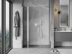 Mexen Mist drzwi prysznicowe uchylne 160 cm, transparent, chrom - 8A4-160-001-01-00