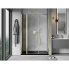 Mexen Mist drzwi prysznicowe uchylne 140 cm, transparent, złote - 8A4-140-001-50-00
