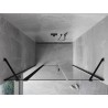 Mexen Mist drzwi prysznicowe uchylne 120 cm, transparent, czarne - 8A4-120-001-70-00
