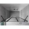 Mexen Mist drzwi prysznicowe uchylne lewe 125 cm, czarna ramka, czarne - 8A4-125-001-70-70-L